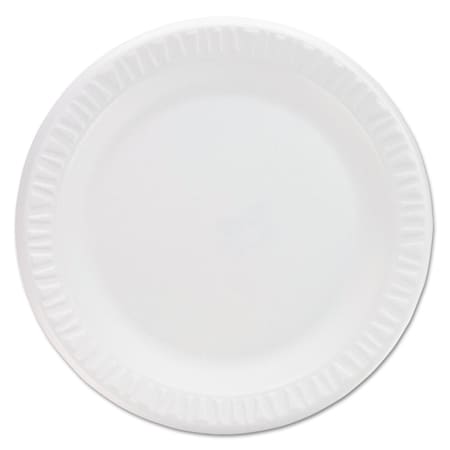 Dart Concorde Non-Laminated Foam Plates, 9"Diameter, White, PK125 PK 9PWCR
